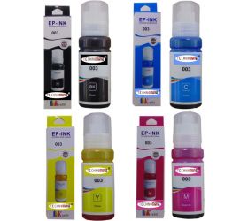 Technomine universal Refill ink compatible for 001/002/003 L-1110,3100,3101,3110,3115,3116,3150,3152,3156,4150,4160,5190,6160 Epson Refill ink compatible for 001/002/003 L-1110,3100,3101,3110,3115,3116,3150,3152,3156,4150,4160,5190,6160 Black + Tri Color image